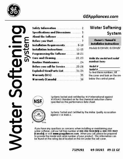 Ge Water Softener Manual-page_pdf